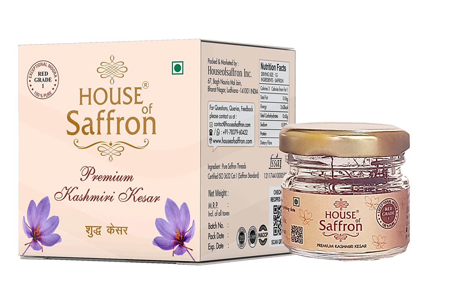 House of Saffron Original Certified Kashmir Kesar