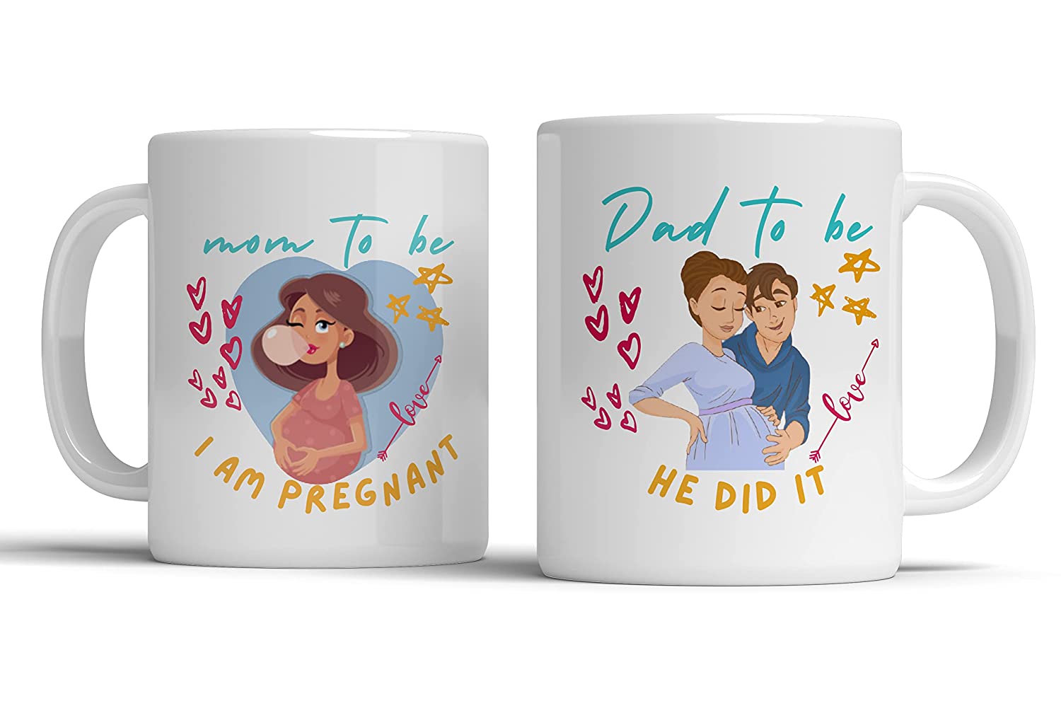 Ashani Creation Mom To Be Dad To Be Mugs