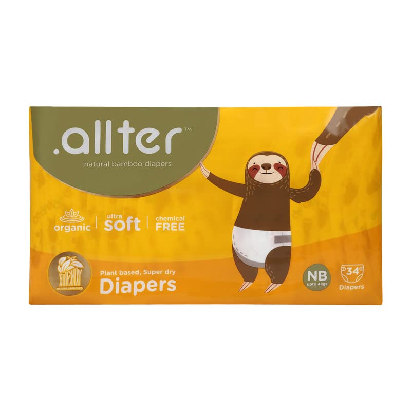 Allter Organic Bamboo Taped Style Diapers