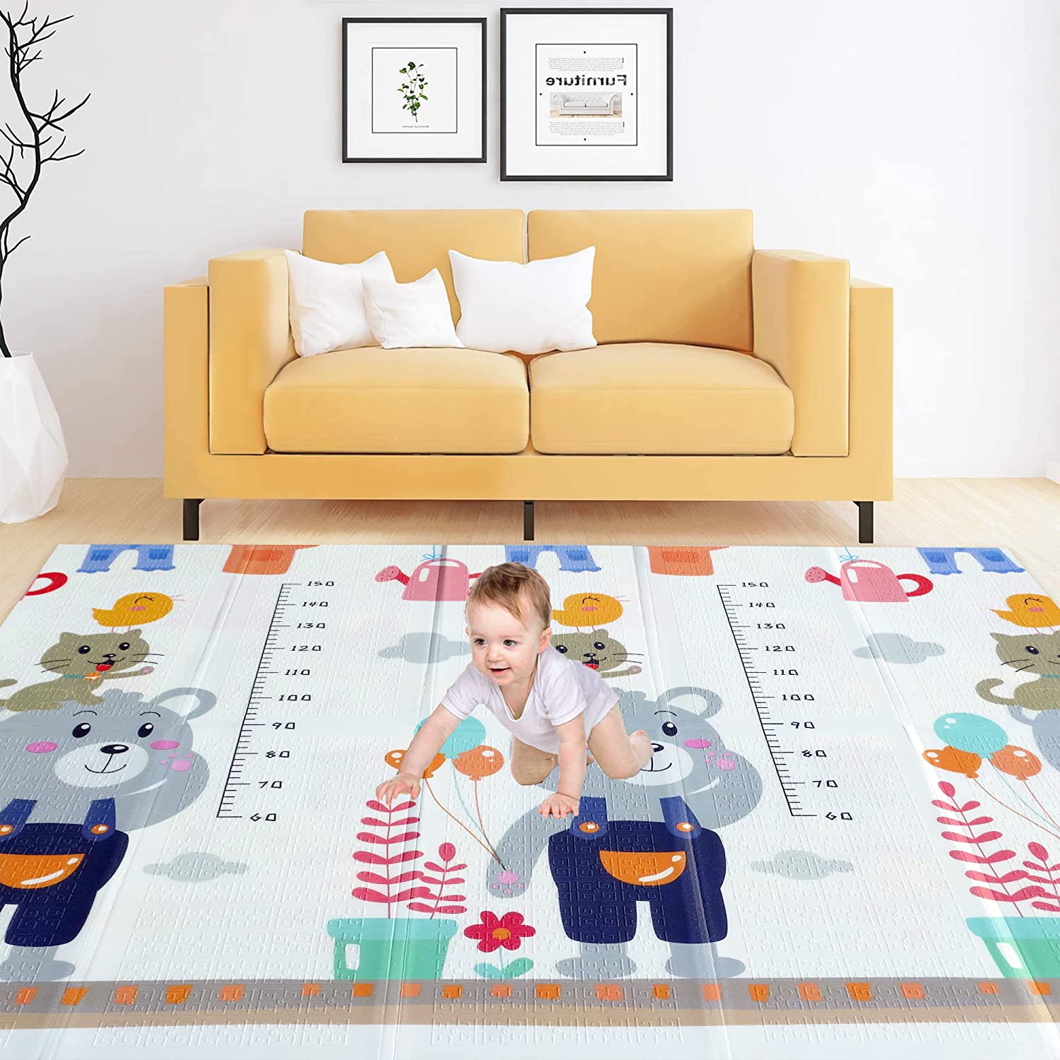 MAGIFIRE Double Sided Reversible Crawling Play Mat