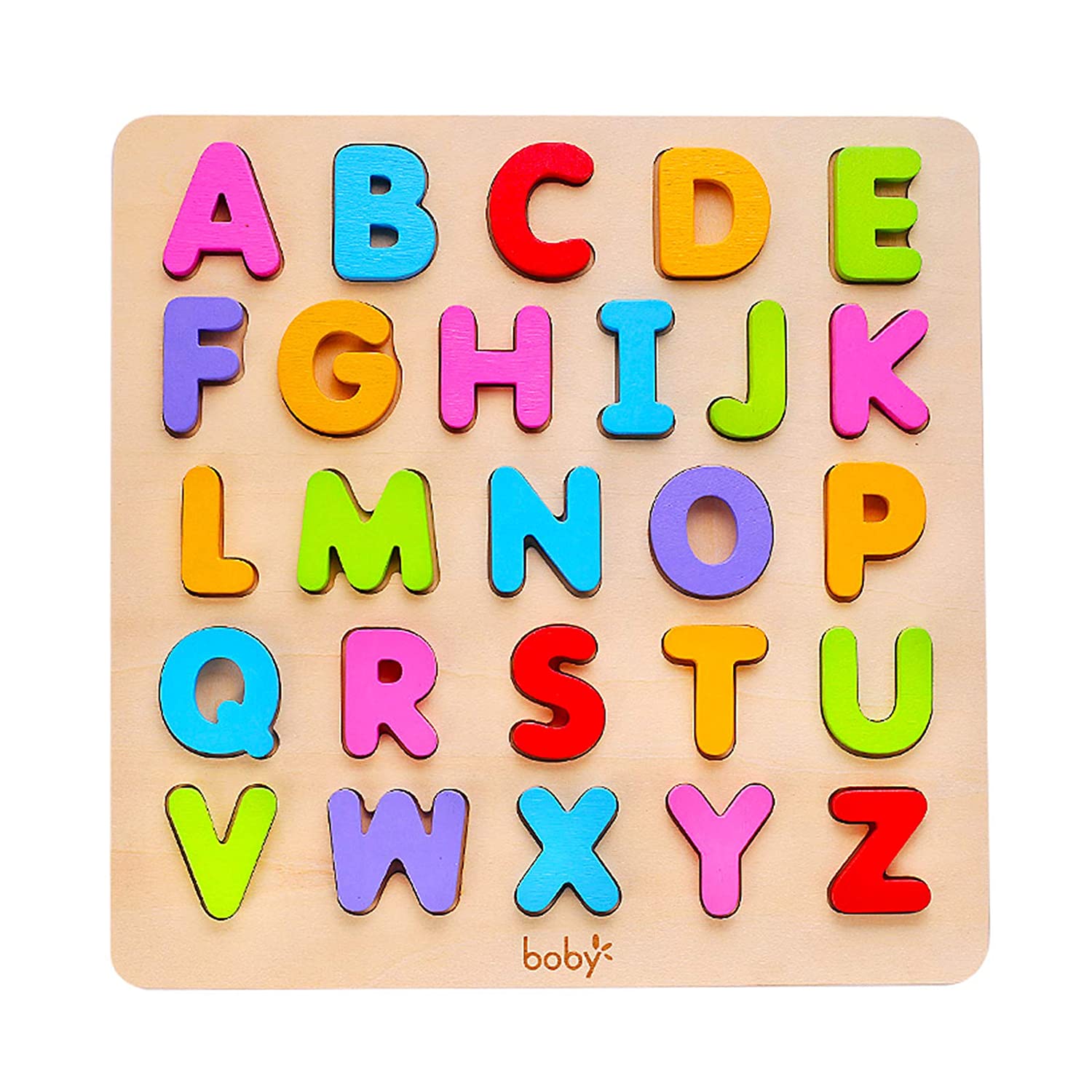 Alphabet Puzzles for Toddlers 1-3, Wooden ABC Letter Puzzles