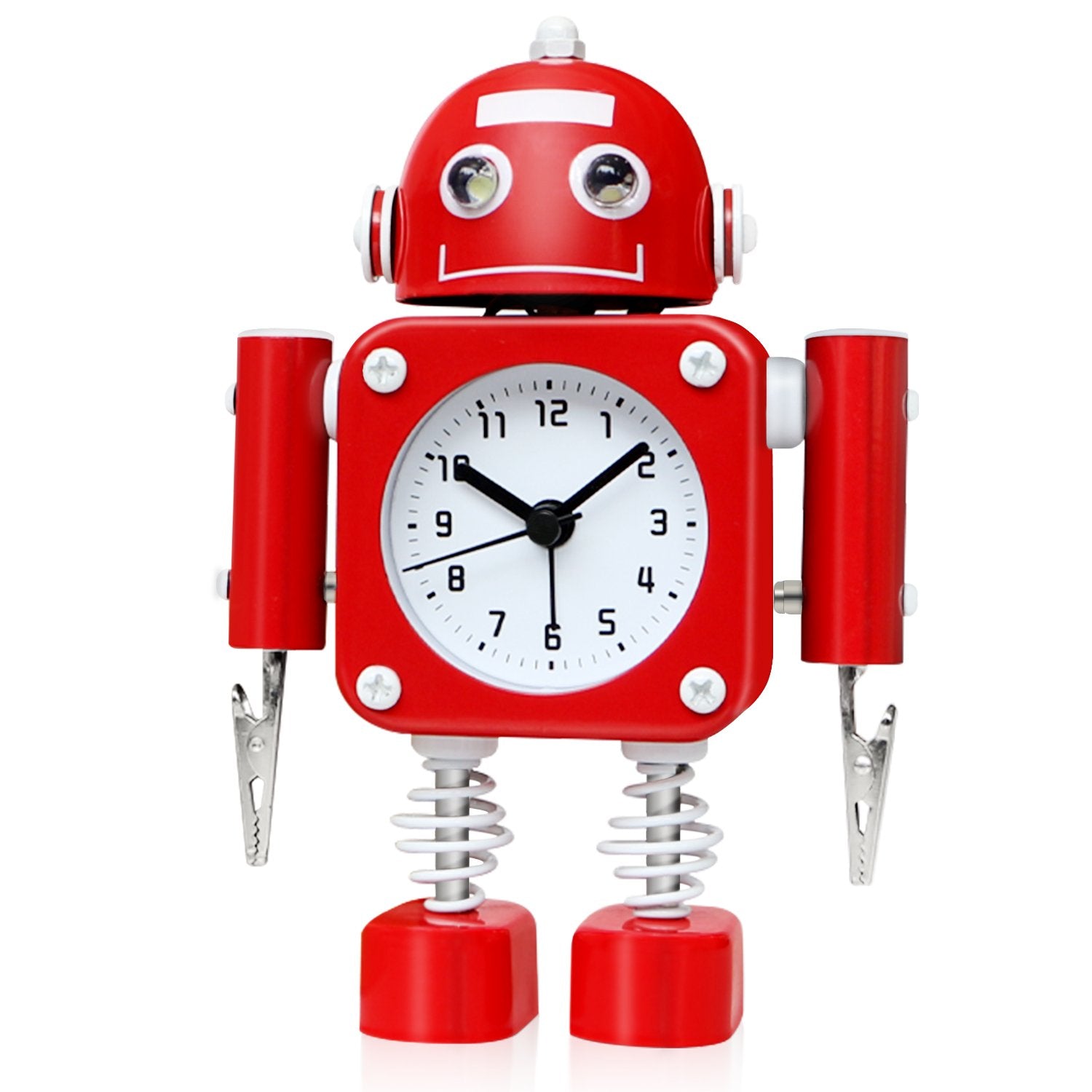 Betus Stainless Steel Robot Alarm Clock