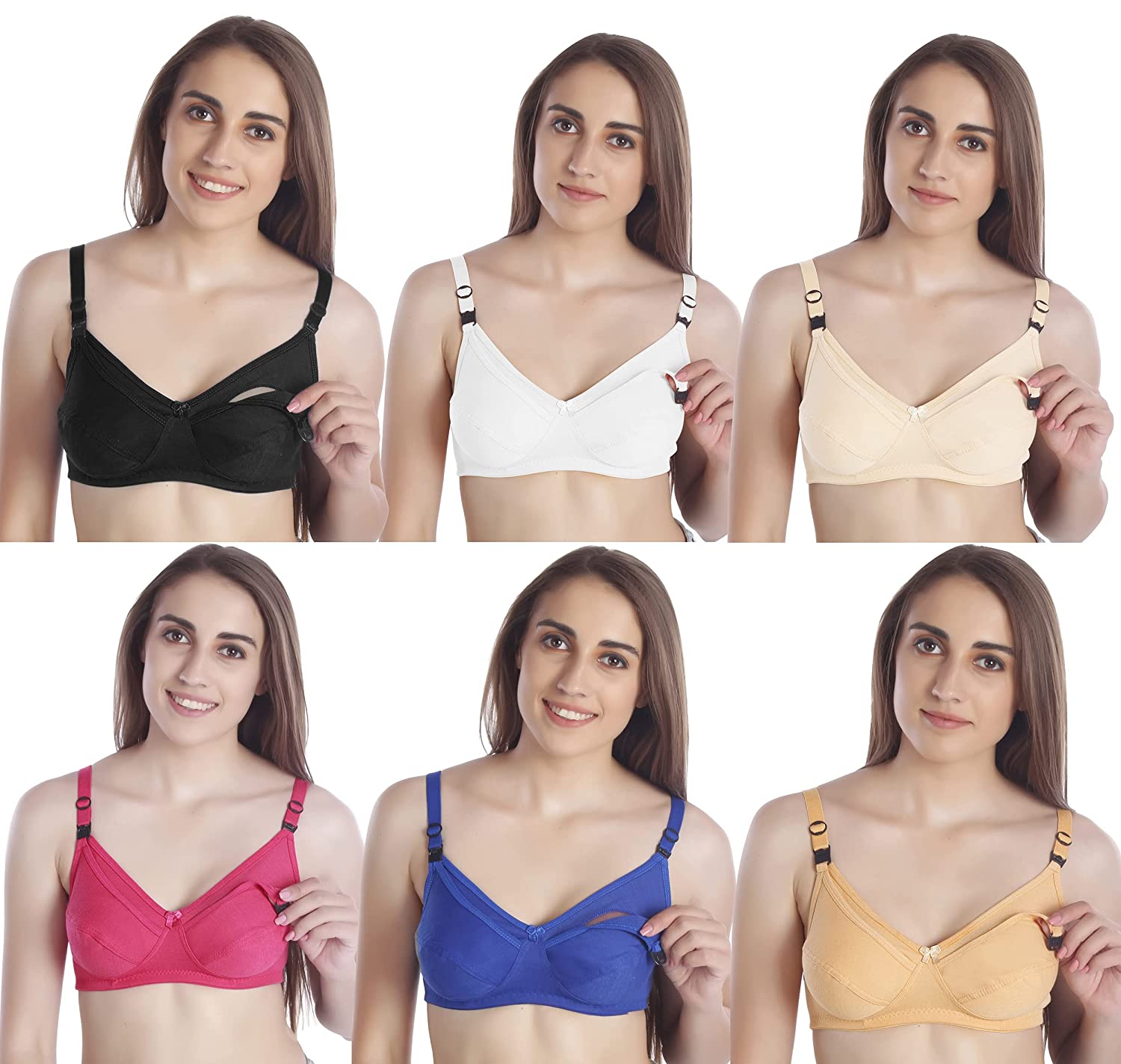 MiEstilo Cotton Blend Non Padded Maternity Bra