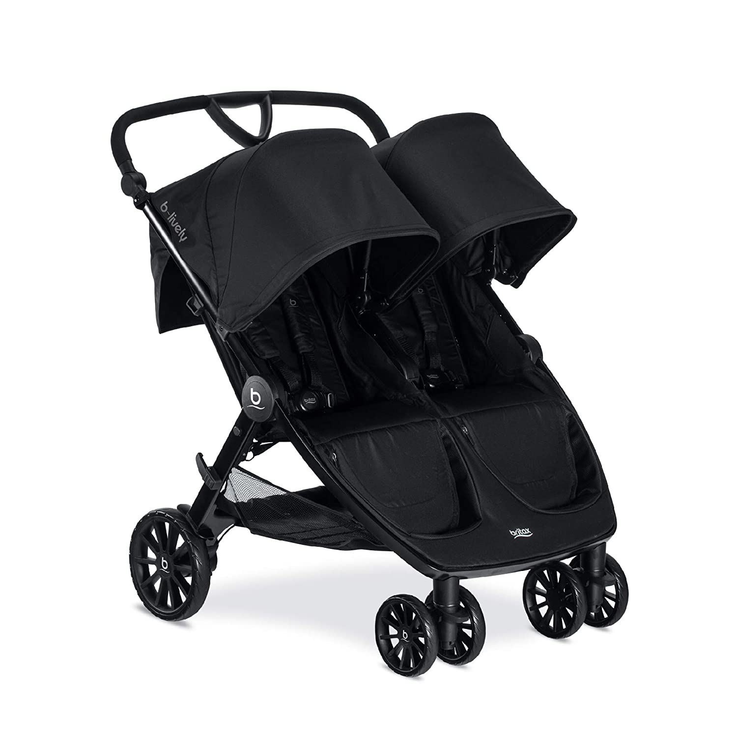 Britax B Lively Double Stroller with Car Seat Compatible