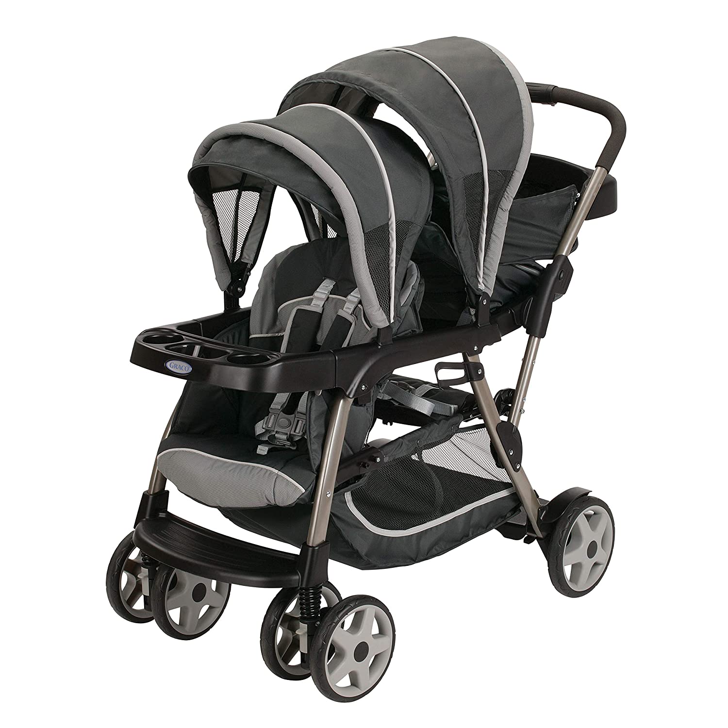 Graco Ready2Grow Click Connect LX Double Baby Glacier Stroller