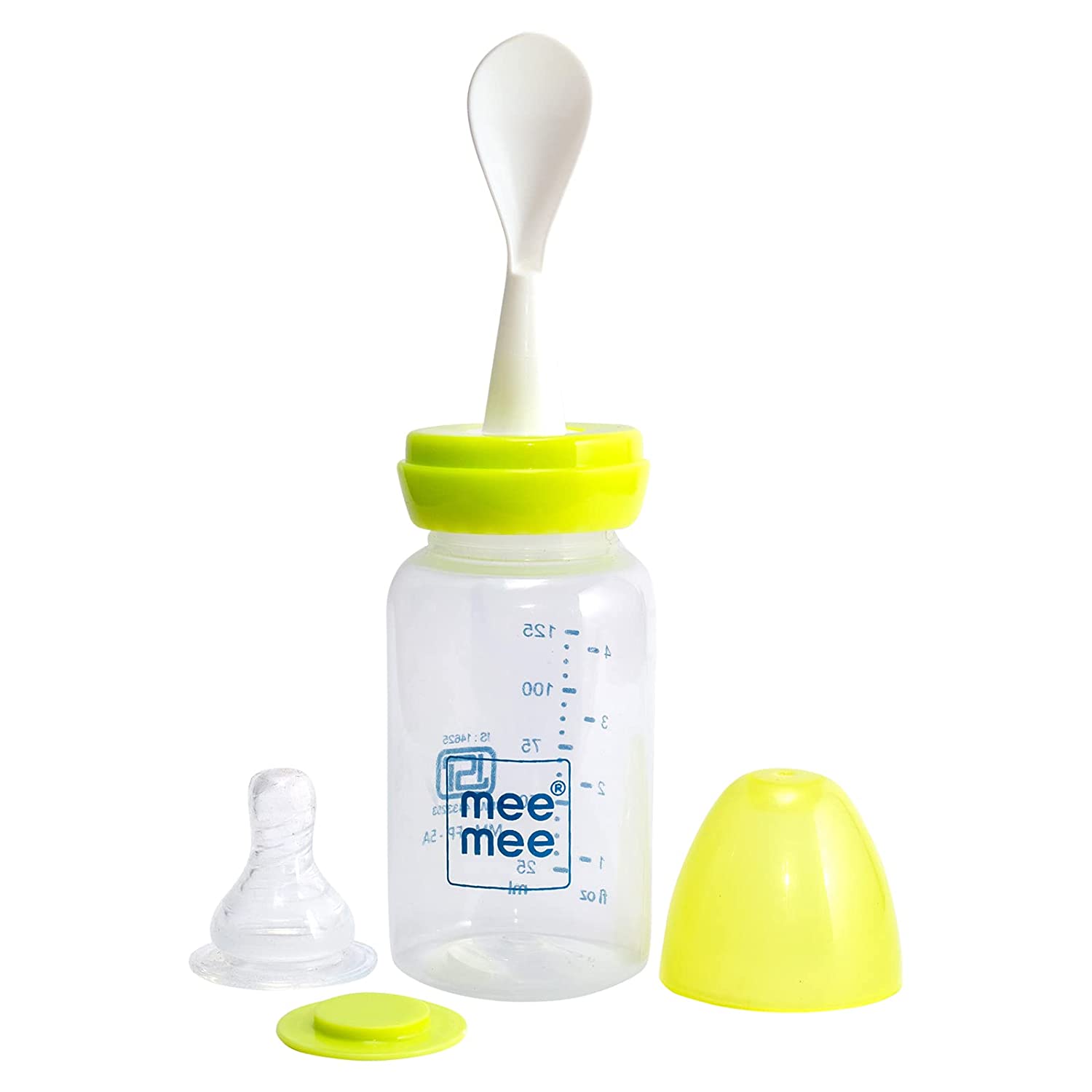 Mee Mee 2 in 1 Baby Feeding Bottle with Spoon