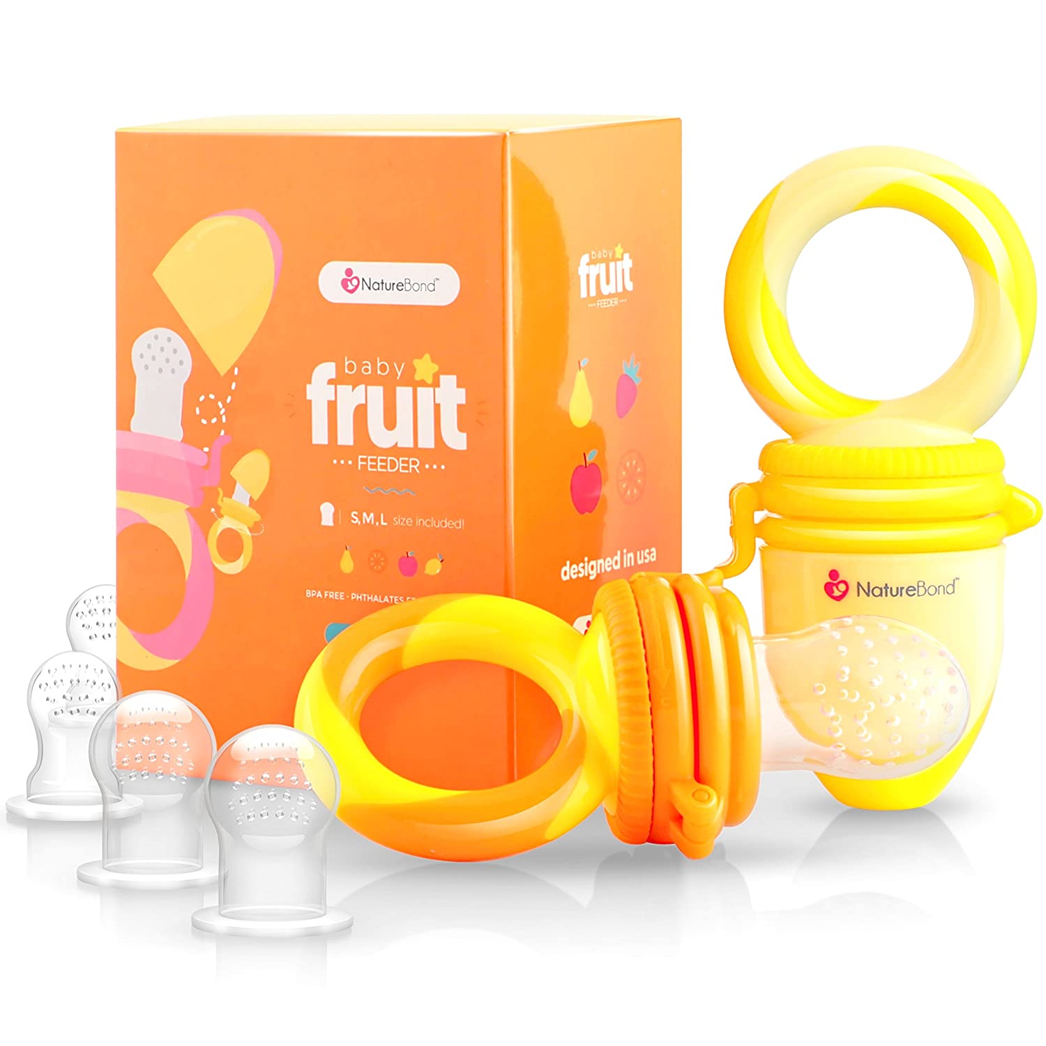 NatureBond Baby Food and Fruit Nibbler Pacifier Teether