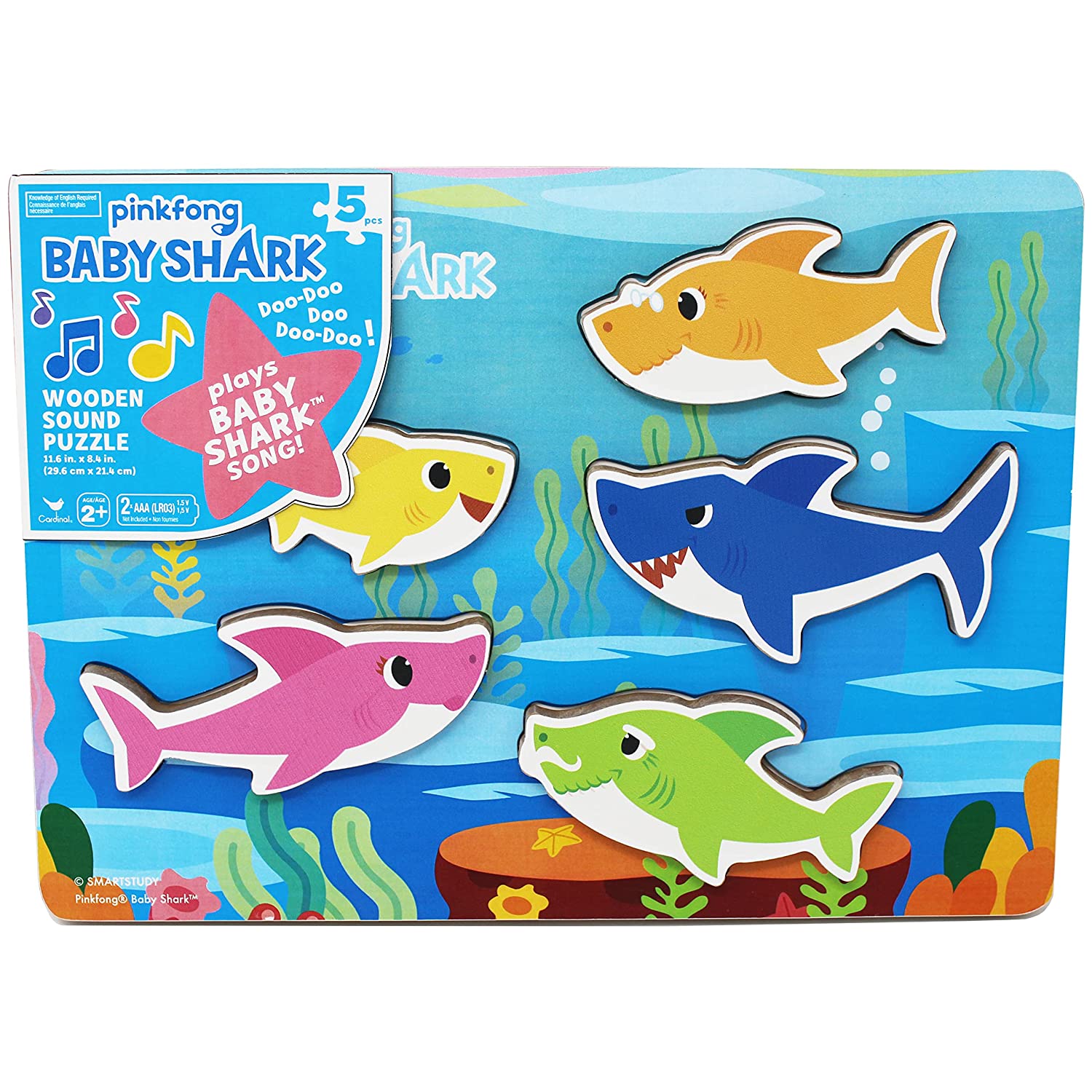 Pinkfong Baby Shark Chunky Wood Sound puzzle
