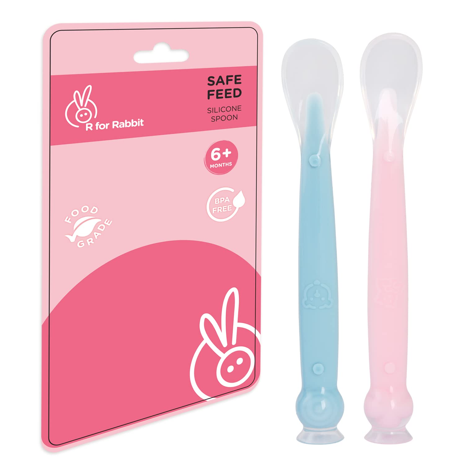 R for Rabbit Safe Feed Silicone Baby Spoon Set
