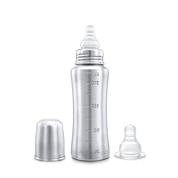 Speedex Stainless Steel Infant Baby Feeding Bottle