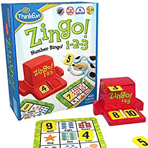 ThinkFun Zingo 1-2-3 Number Bingo Game