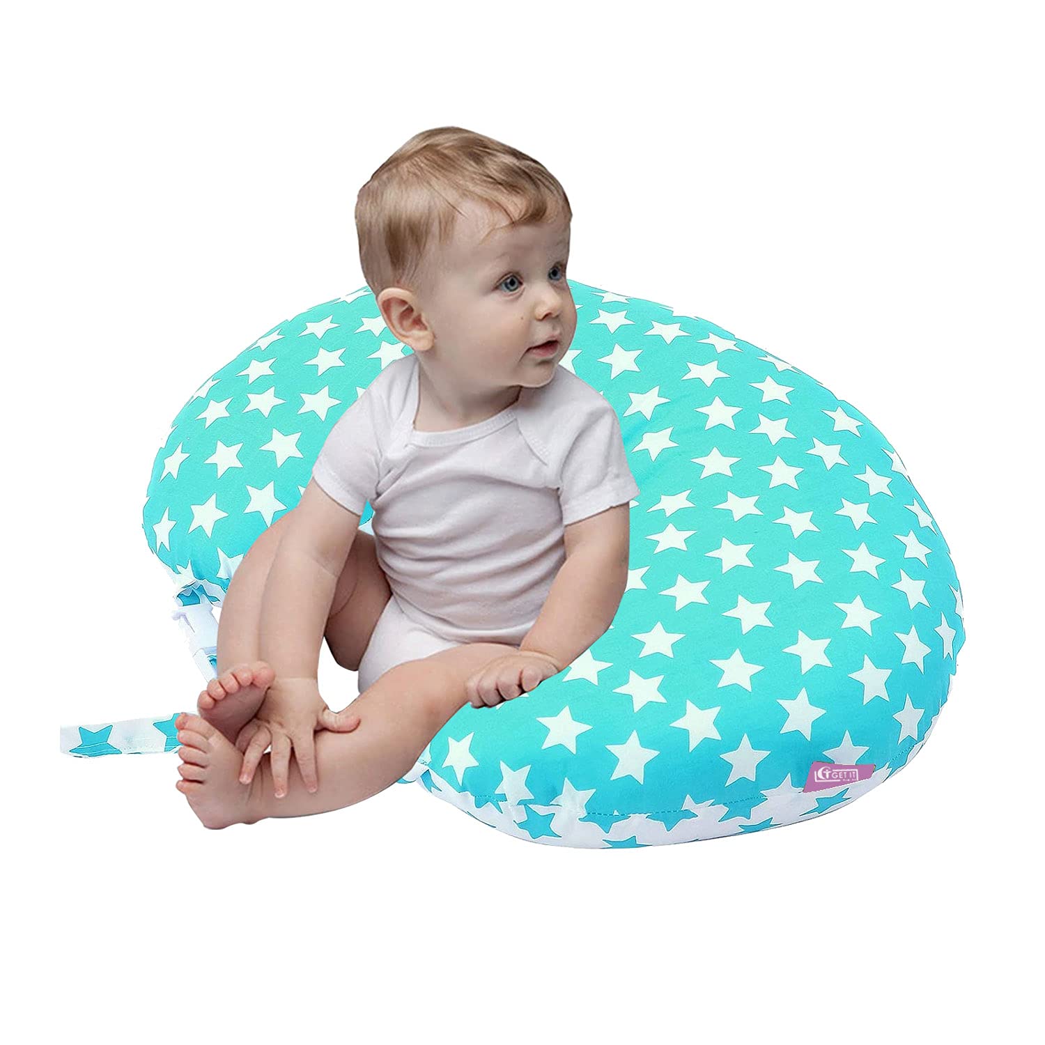 Get It Cotton 5-in-1 Feeding Pillow with Detachable Cover