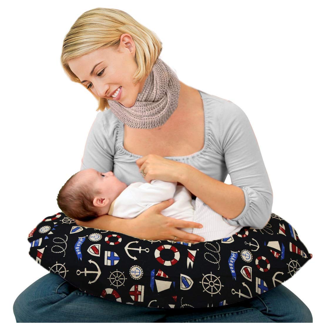 Kradyl Kroft Baby's 5-in-1 Feeding Pillow with Detachable Cover

