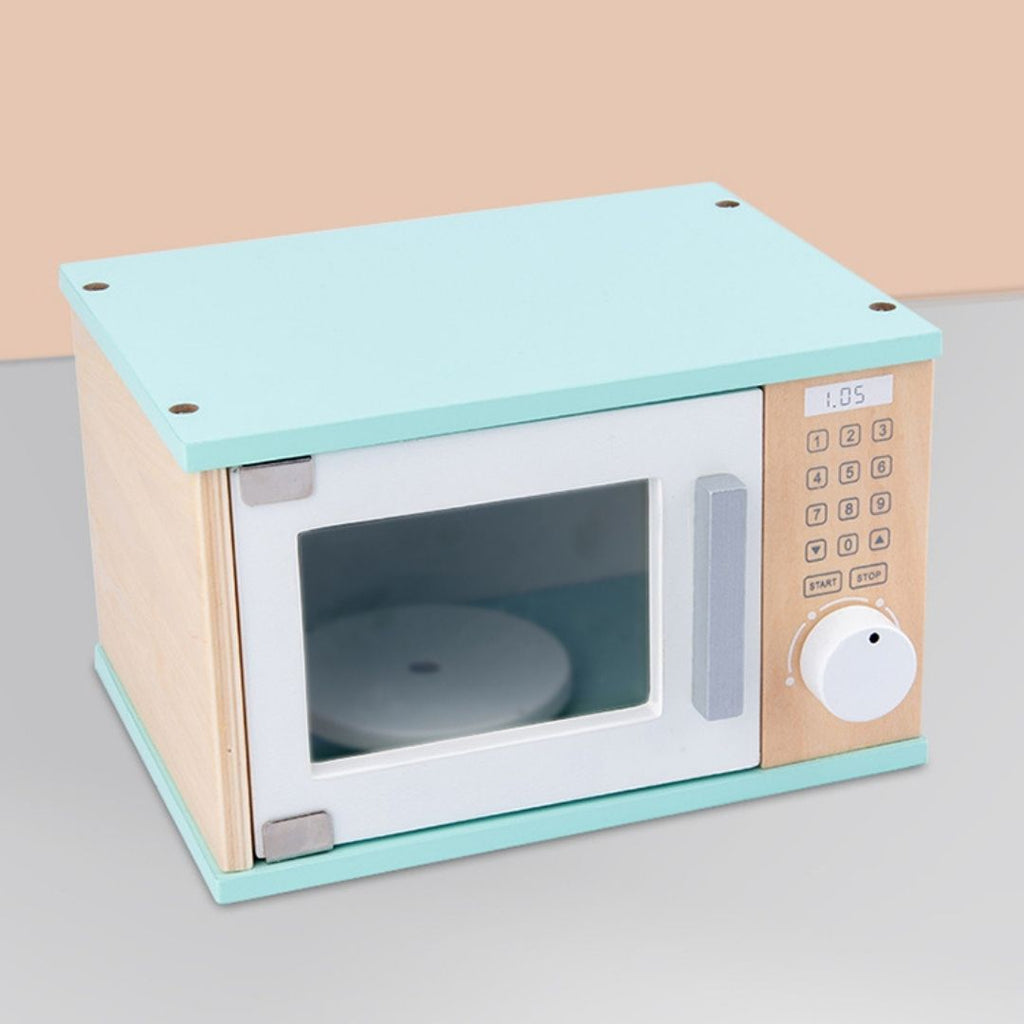 wooden toy microwave