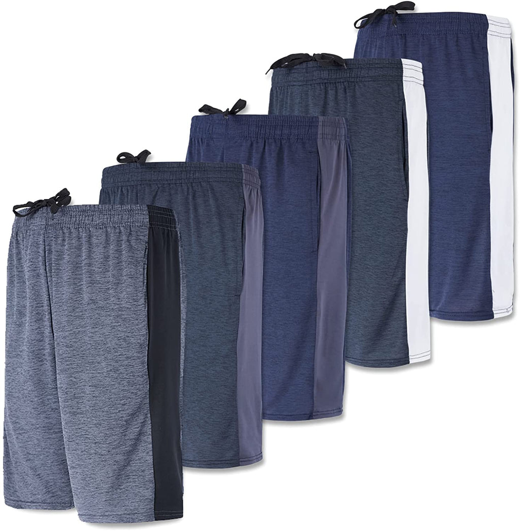 BUYJYA 5Pcs Men's Compression Pants Shirt Top Long Sleeve Jacket