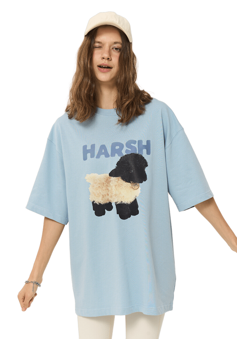 Cartoon Little Black Sheep T-shirt