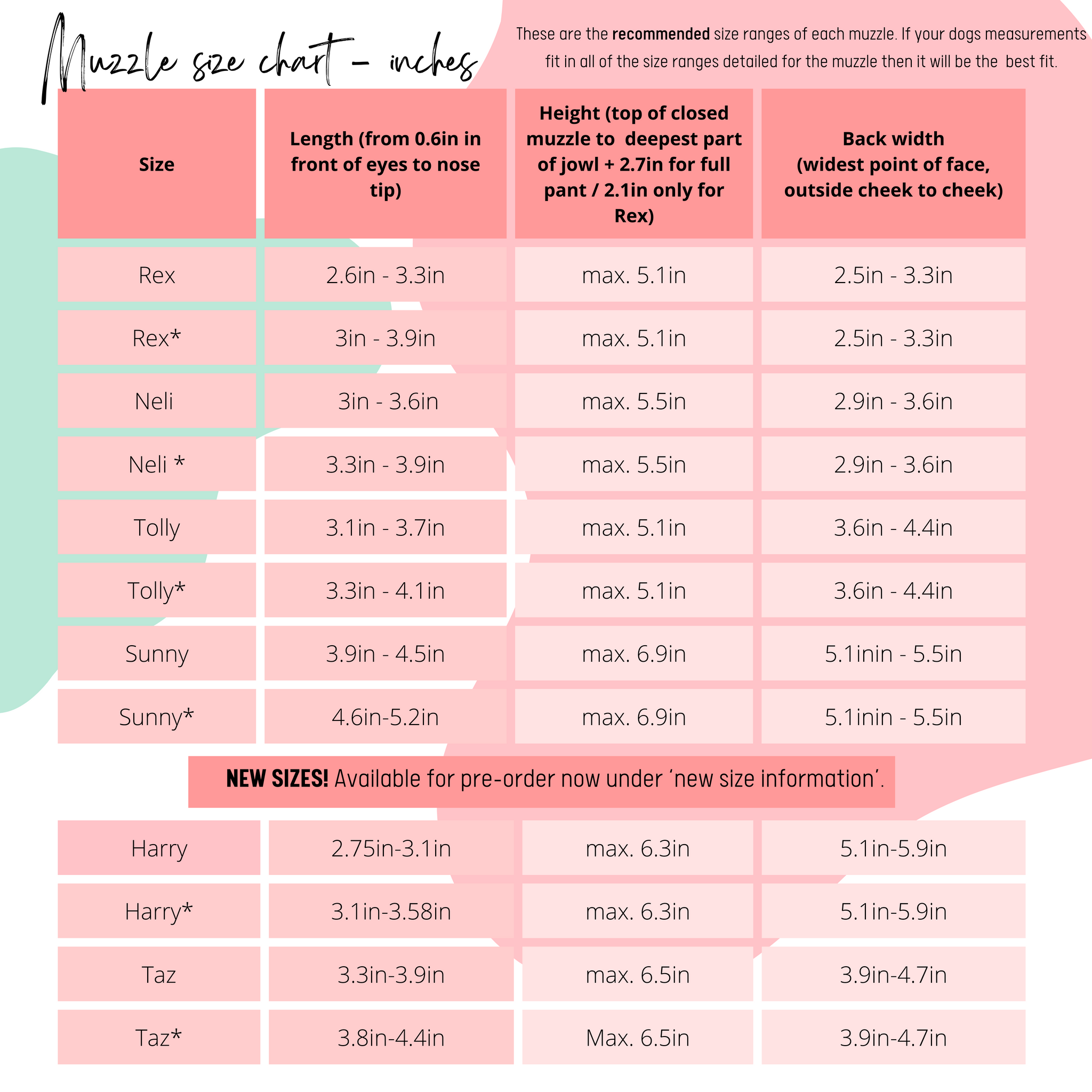 Finding your muzzle size– The Muzzle Movement