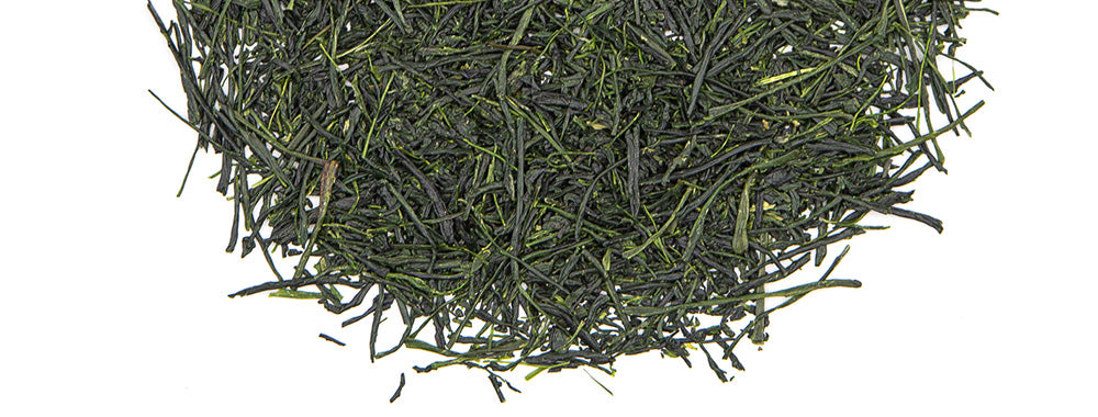 Gyokuro green tea leaves