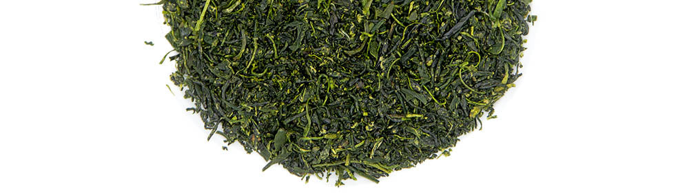 Feuilles de thé vert tamaryokucha du Japon