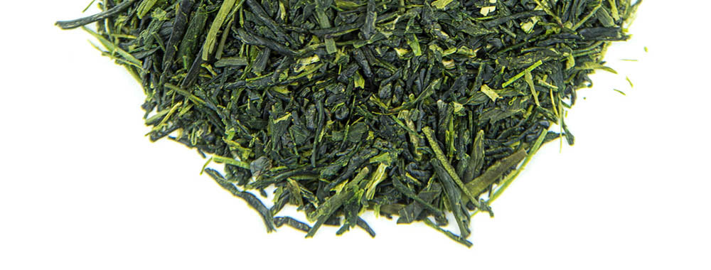 Sencha green tea leaves from Japan