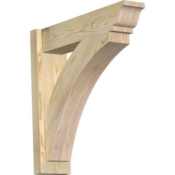6 in. x 24 in. x 24 in. Douglas Fir Thorton Traditional Rough Sawn Outlooker