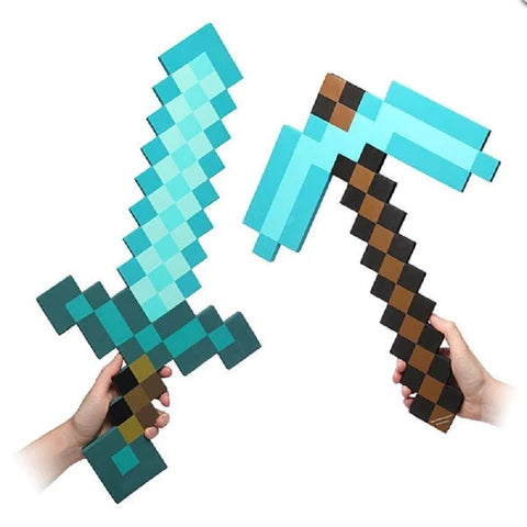 Brinquedo-Minecraft-Para-Meninos-Espada-Picareta-Diamante-Original-EVA