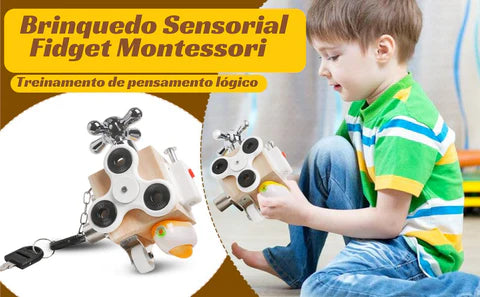 Brinquedo Sensorial Fidget Montessori