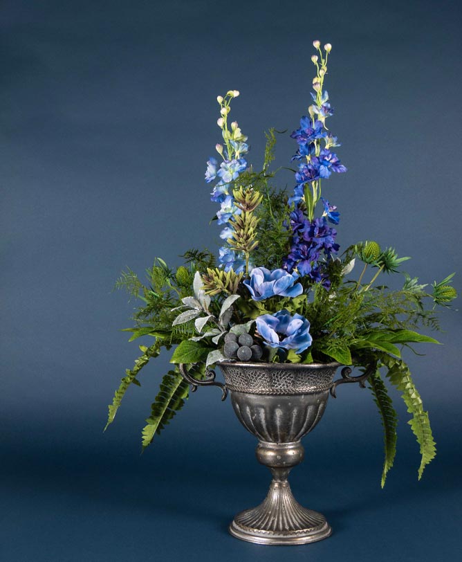 Kunstige blomster, kunstige potteplanter, kunstige dekorationer