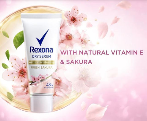 Rexona Natural Brightening Deo Dry Serum Fresh Rose