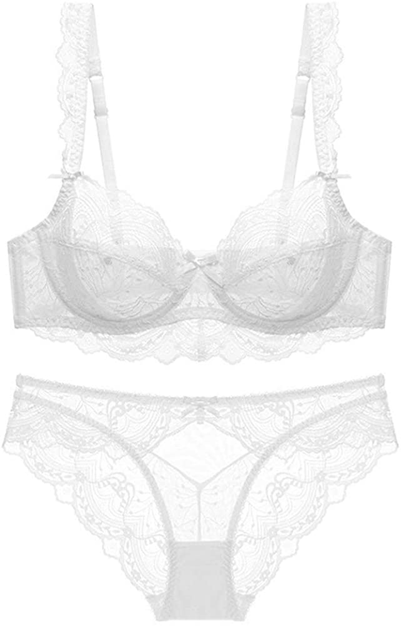 Womens Sexy Embroidery Lace Plunge Push Up Bra Set Underwear And Panti Kylie Max 