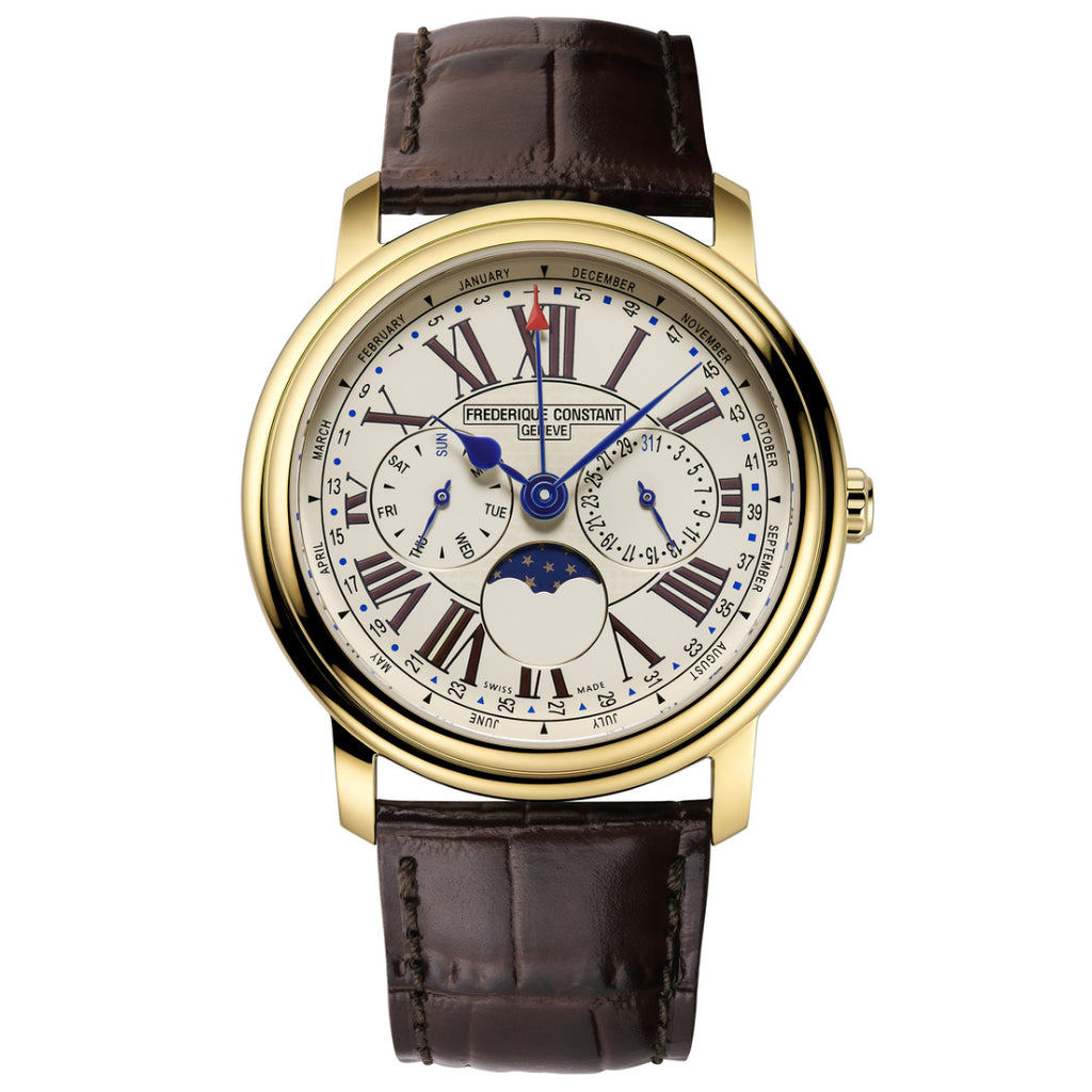 Frederique Constant Classics Business Timer Moon Phase Men's Watch - – Al Shaya Watches