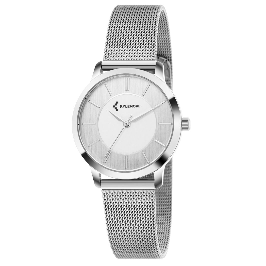 Kylemore Women Silver White Dial Watch - KM-1031 – Al Shaya Watches