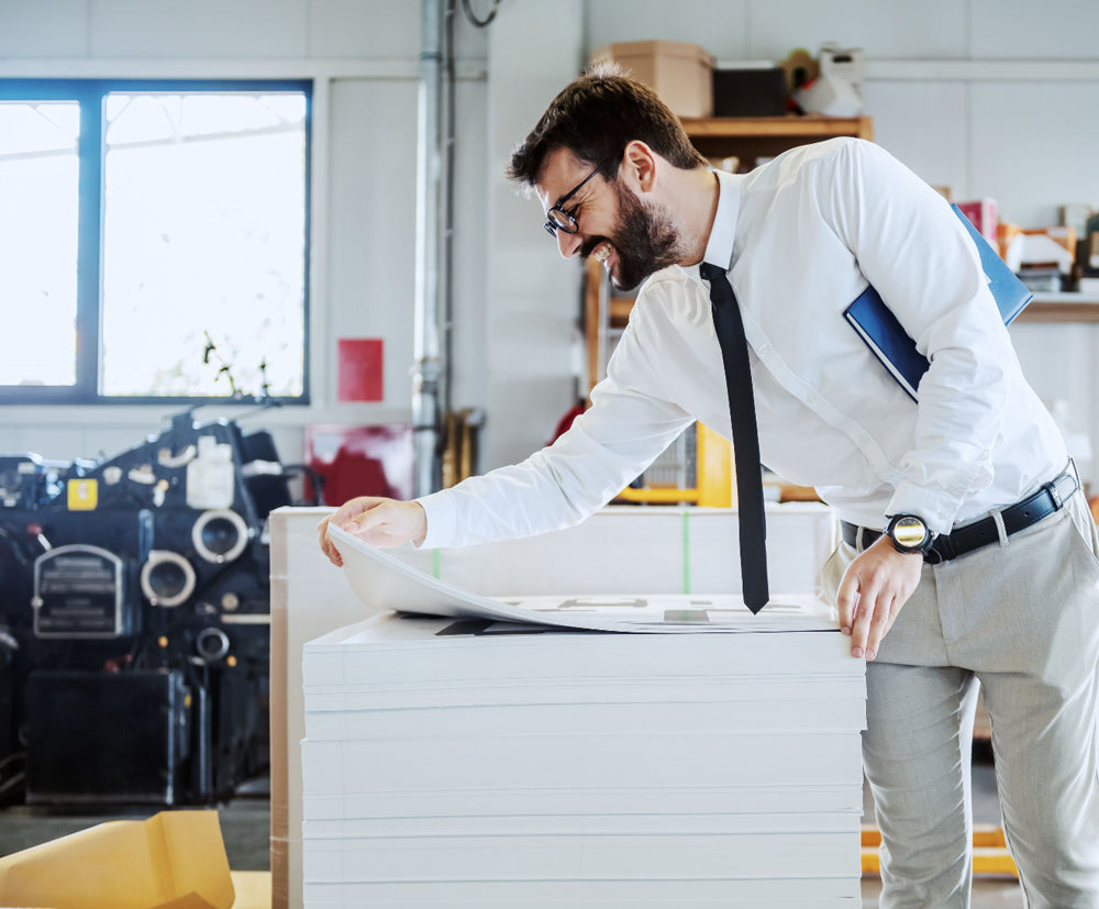 Employee utilizing equipment from Base Technologies in a manufacturing firm.