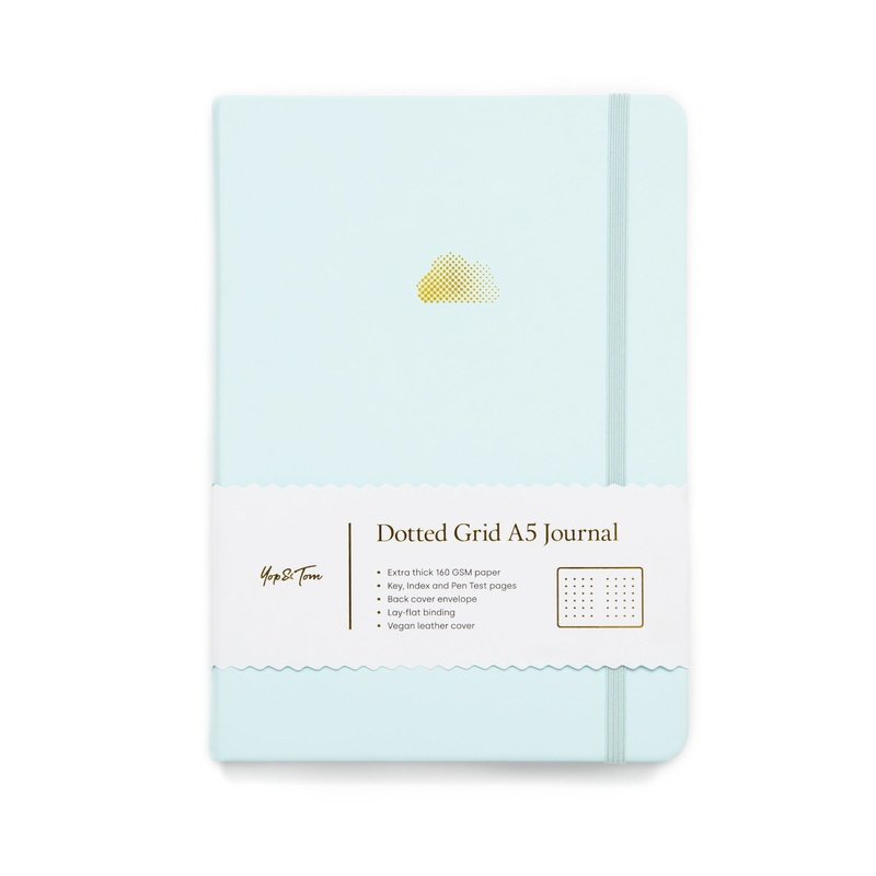Yop & Tom A5 Bullet Journal Cloud - Eggshell Blue
