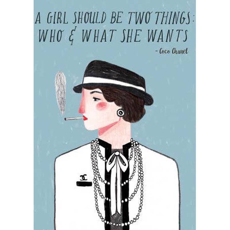 Kaart A Girl Should Be Two Things: Who & What She Wants