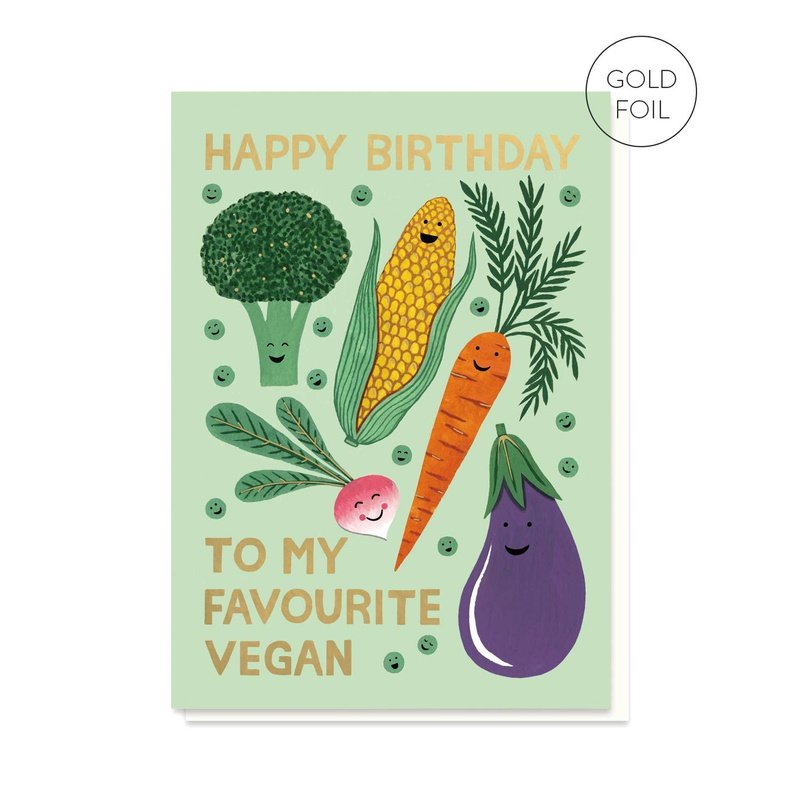 Kaart Happy Birthday To My Favourite Vegan