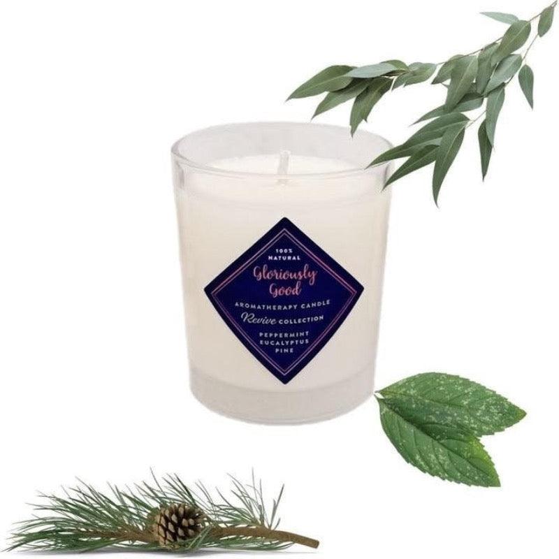 Gloriously Good Peppermint, Eucalyptus & Pine Aromatherapie Geurkaars