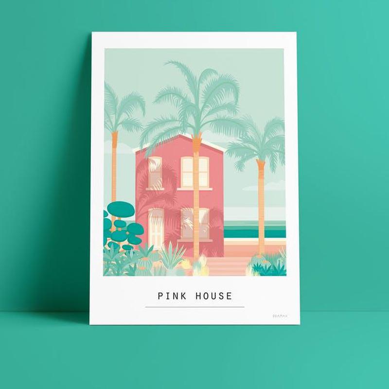 Kaart Pink House