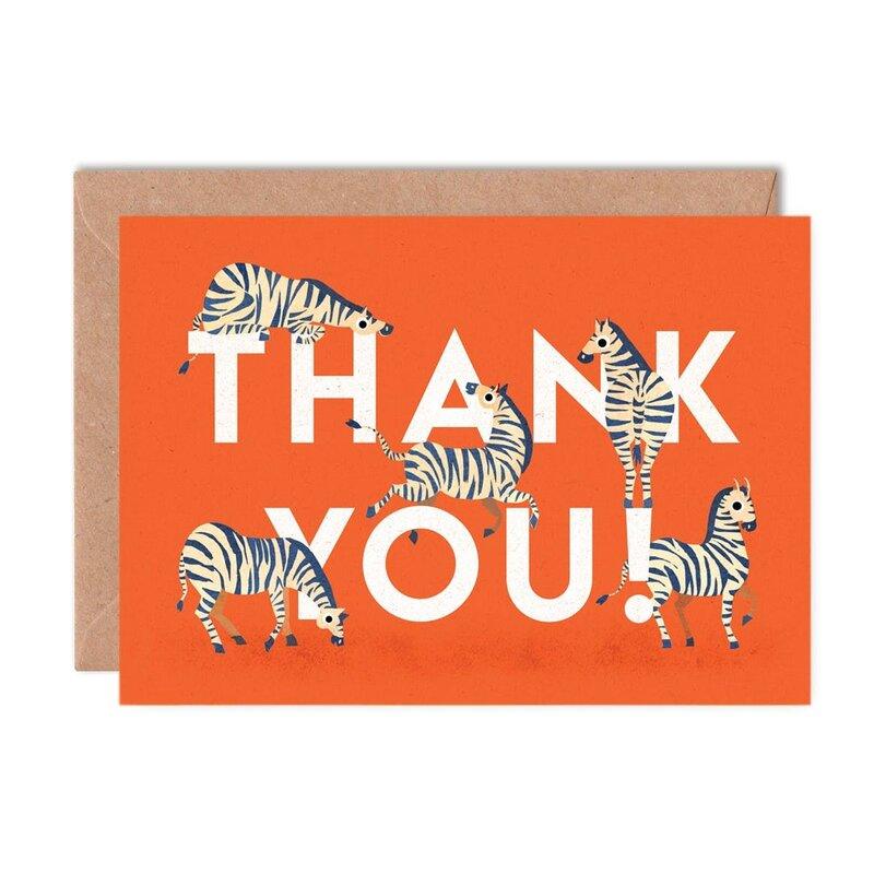 Kaart Thank You | Zebra's
