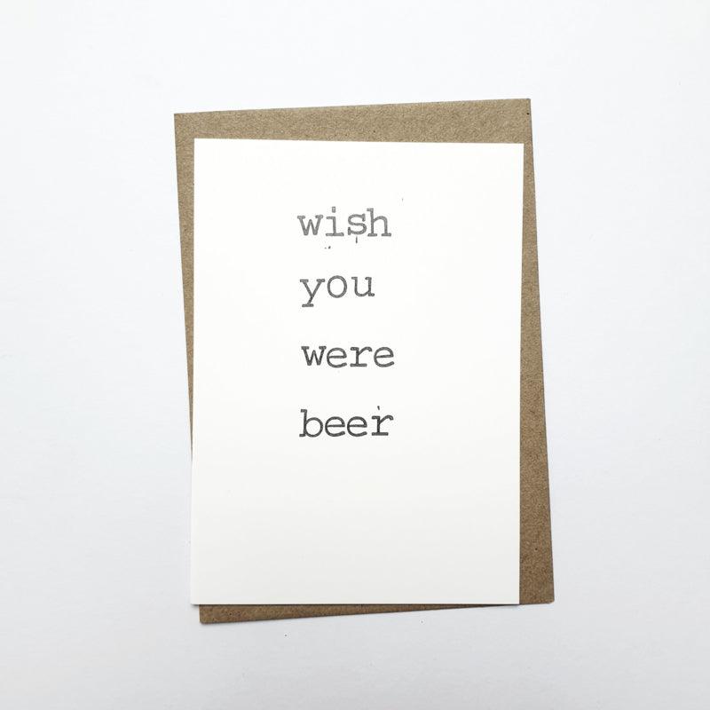 Kaart Wish you were beer