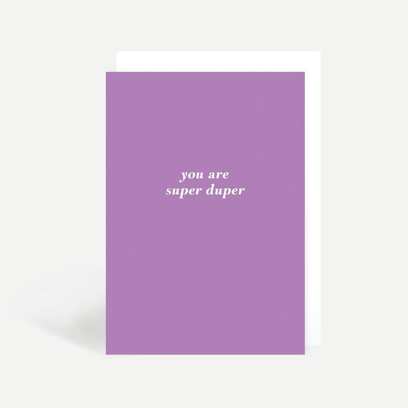 Kaart You Are Super Duper
