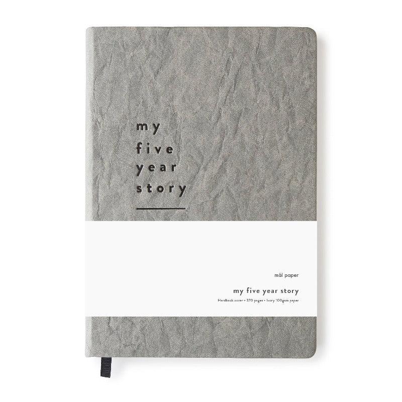 Mål Paper My Five Year Story Journal | Distressed Grey