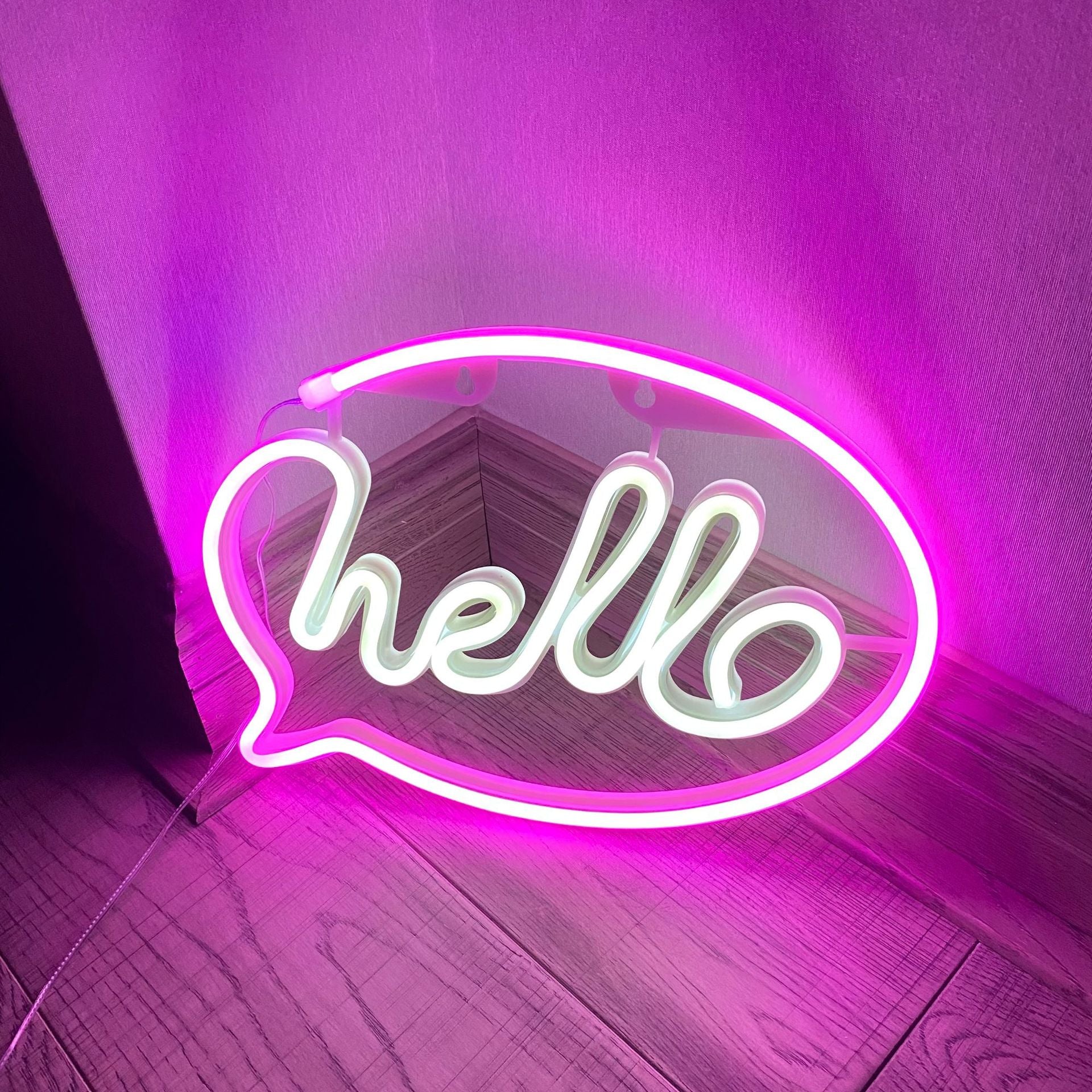 PVC HELLO Neon LED Modeling Light