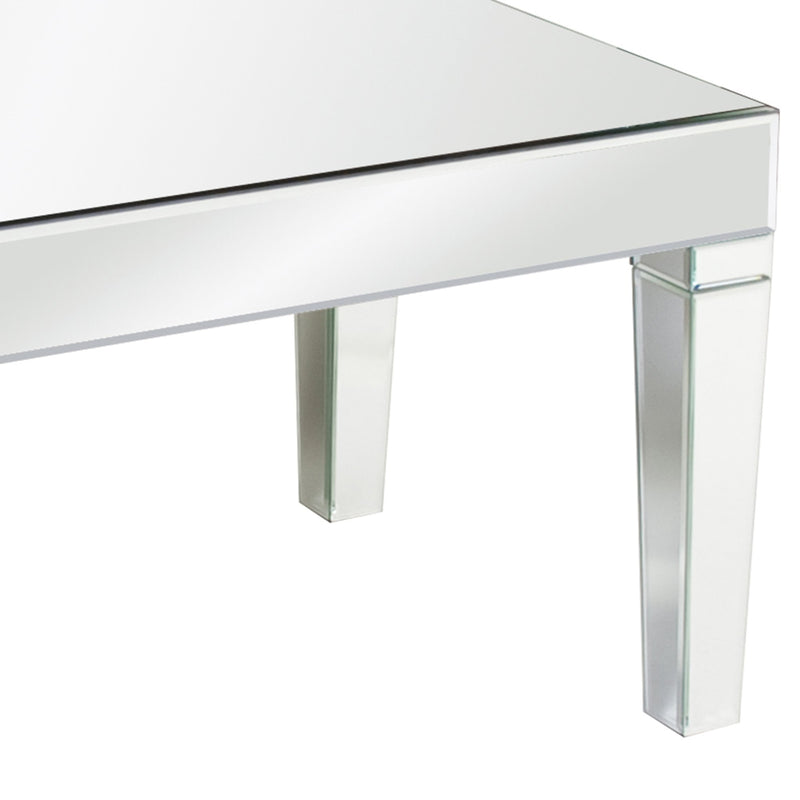 Sleek and Modern Howard Elliott Leo Mirrored Coffee Table Home Decor 11095