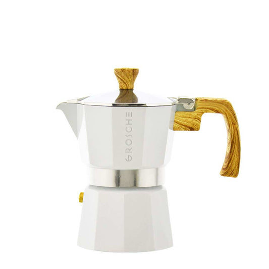 GROSCHE Milano Stovetop Espresso Maker Moka Pot 9 Espresso Cup, 15.2 oz,  Blue. Stove top Coffee Maker Moka Italian Espresso greca Coffee Maker  Brewer