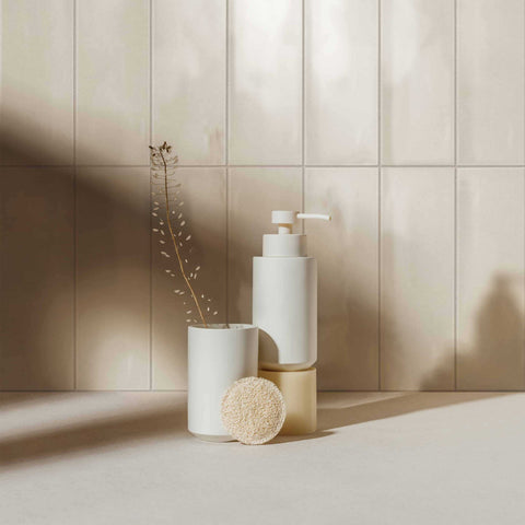 Wall tiles Basato Flordeco collection in color Beige
