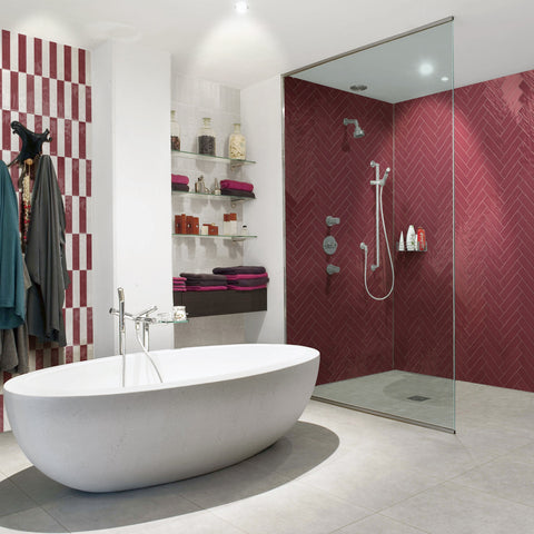 Wall tiles Oceani Flordeco collection in color Cherry