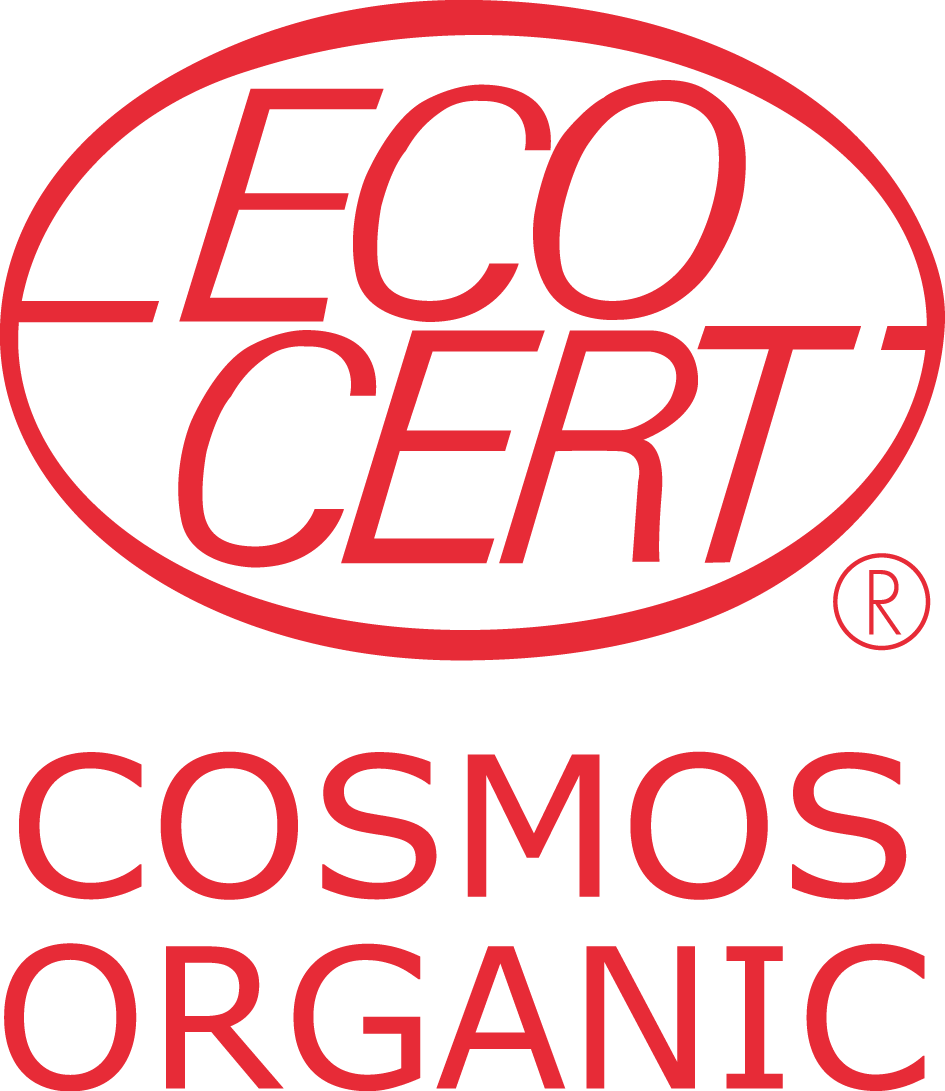 rechteckiges Ecocert Cosmos Organic Logo