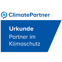 ClimatePartner Urkunde als Partner im Klimaschutz
