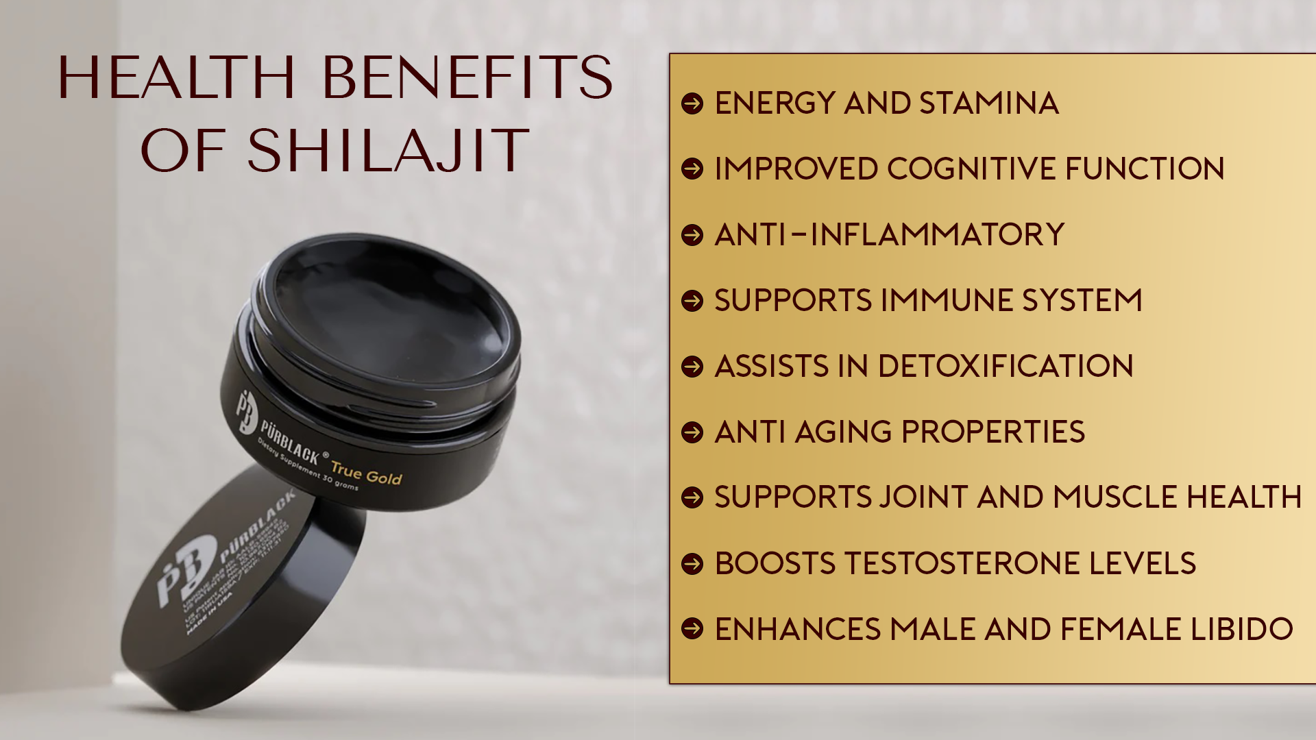 HEALTH BENEFITS OF SHILAJIT